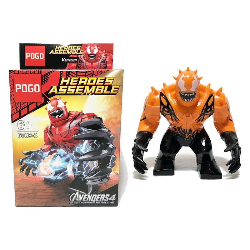Venom Laranja Marvel Blocos de Montar Big Figure Boneco PG-6009-3